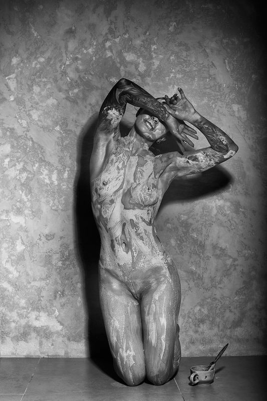 beauty, caucasian, body, beautiful, cosmetic, model, mineral, female, attractive, natural, spa, relaxation, girl, scrub, cosmetology, tattoo, background, person, punk, tattoos, adult, mud, care, salon, treatment, woman, skincare, young, skin, cleansing, c ***photo preview