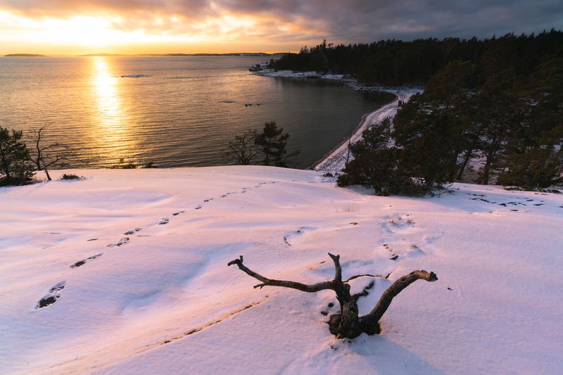 архипелаг, швеция, закат Зимние краскиphoto preview