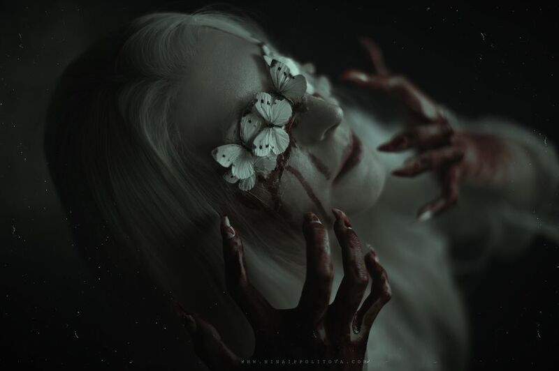 dark, horror, art, photo, П р и з р а к   д о м а   н а   х о л м е  photo preview