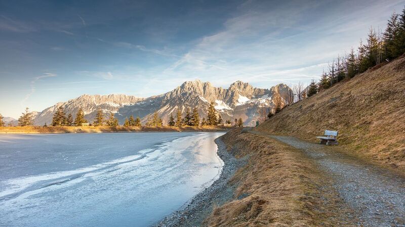 alps, mountains, winter, see, sunrise, sunset, landscape, lake morning silencephoto preview