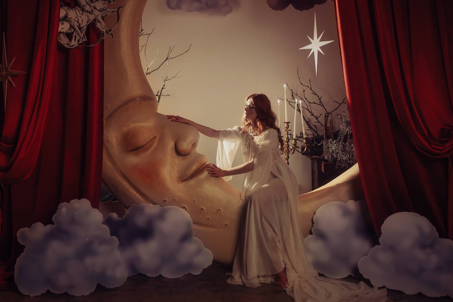 девушка, постановочное фото, женский портрет, общий план, фотостудия, сказка, Екатерина Сигат