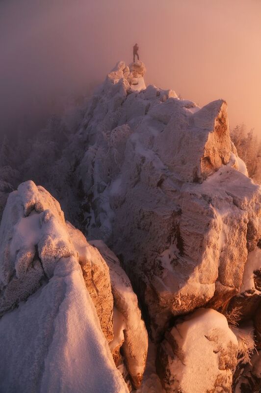 Александровкая сопка, Уралтау, таганай, зимний пейзаж, уральские горы, Южный Урал, Урал, зимний поход, зимний туризм Александровкая сопка, хребет Уралтауphoto preview