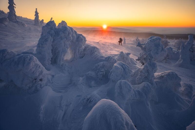 урал, гух, главный уральский хребет, северный урал, сосьвинский камень, казанский камень В снежной пучине фото превью