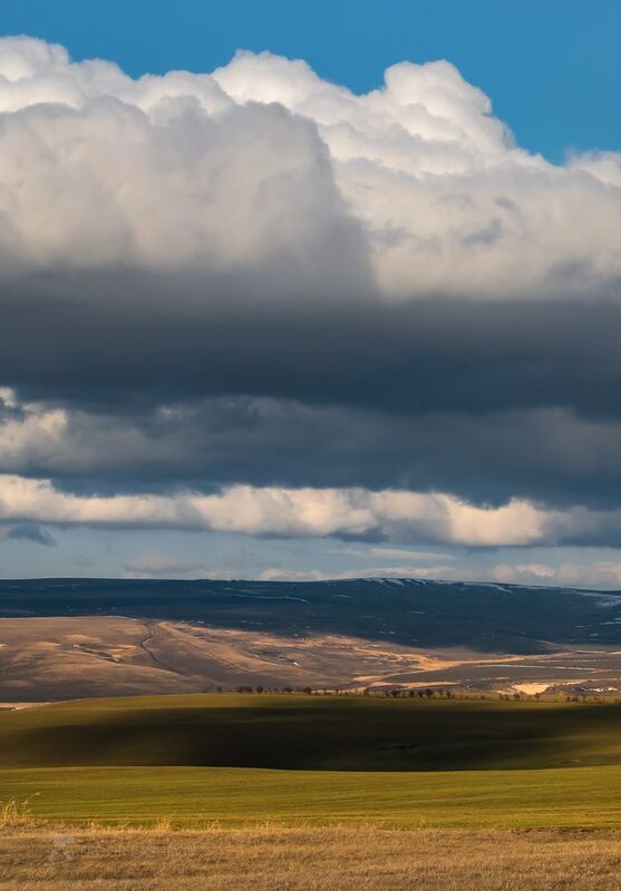 ставропольский край, ставрополье, холм, поле, поля, холмистый, облака, кучевые, облачность, тучи, белый, атмосфера, весна, облачно, степь, степное, март, апрель, весеннее, Облачные картиныphoto preview