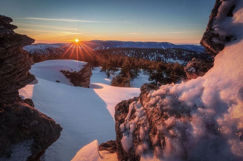 landscape, winter, sun, moutains Good Morning Jesenikyphoto preview
