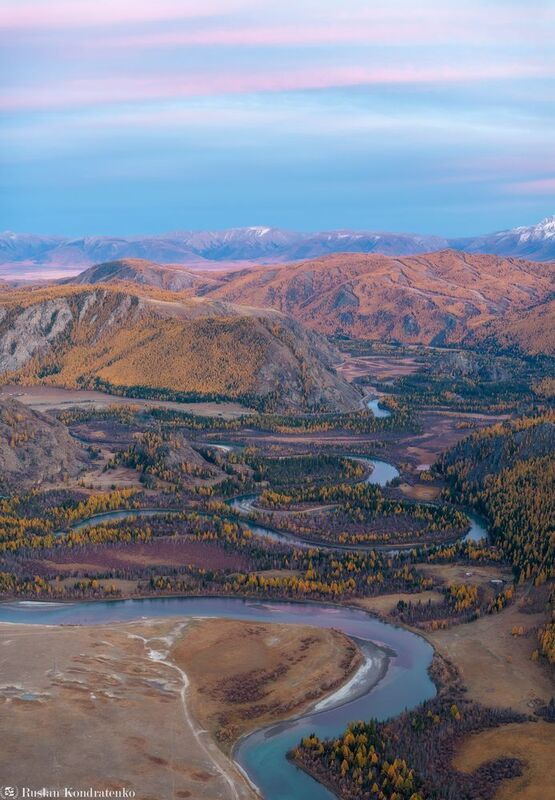 алтай, осень, горный алтай, чуя, чуйские меандры, меандры Чуйские меандрыphoto preview
