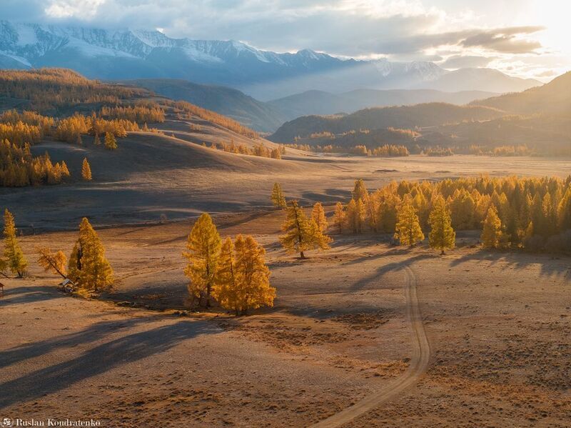 алтай, осень, горный алтай, курайская степь, курай Осенний Алтайphoto preview