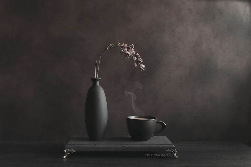 созерцание, натюрморт, минимализм, однотонный, кофе Созерцание натюрмортаphoto preview