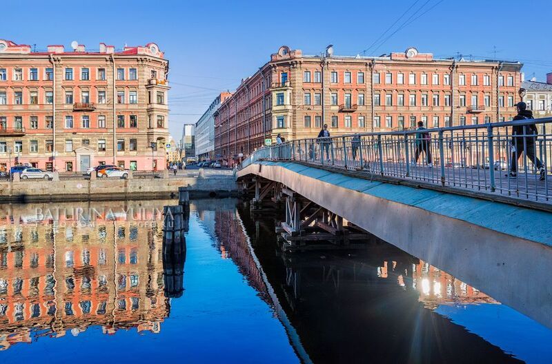 санкт-петербург, петербург, фонтанка, горсткин мост Горсткин мост через Фонтанку, Санкт-Петербургphoto preview