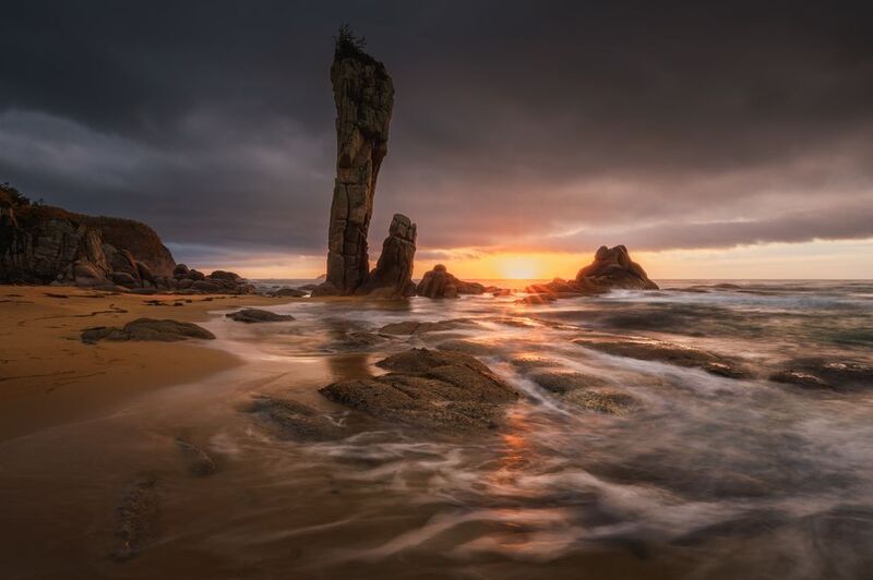приморье, приморский край, лазовский заповедник, бухта тачингоуза Кекур Самурайphoto preview