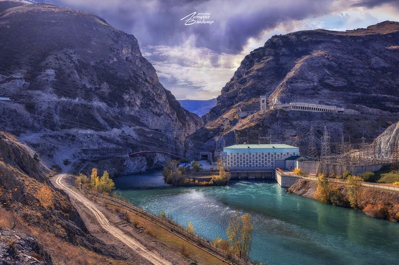 дагестан, каньон, река, аварское койсу, осень, горы По Дагестануphoto preview