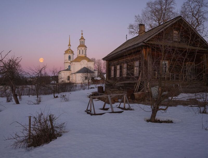 Фиолетовый рассвет над Юрьево.photo preview