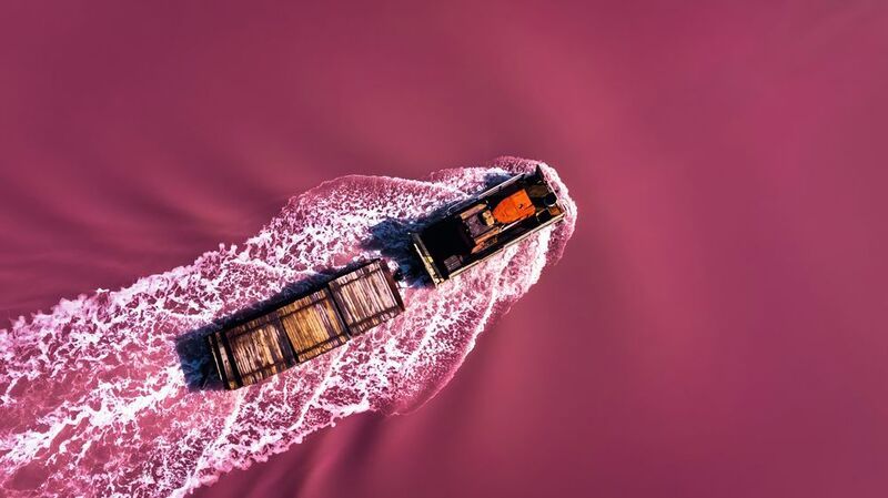 бурсоль, озеро бурлинское, dji, аэро, поезд, озеро, pink Озеро Бурлинскоеphoto preview