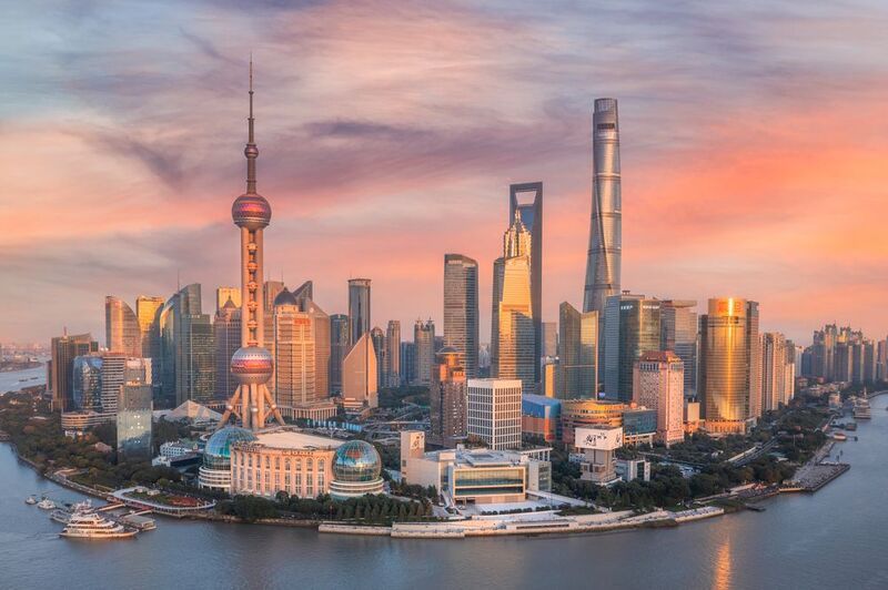 китай, Шанхай, china, shanghai Вид на район Пудун в Шанхаеphoto preview