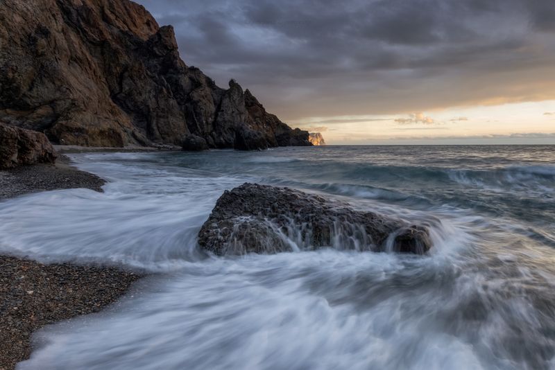 крым, фиолент, севастополь, море, шторм, закат, яшмовый Светphoto preview