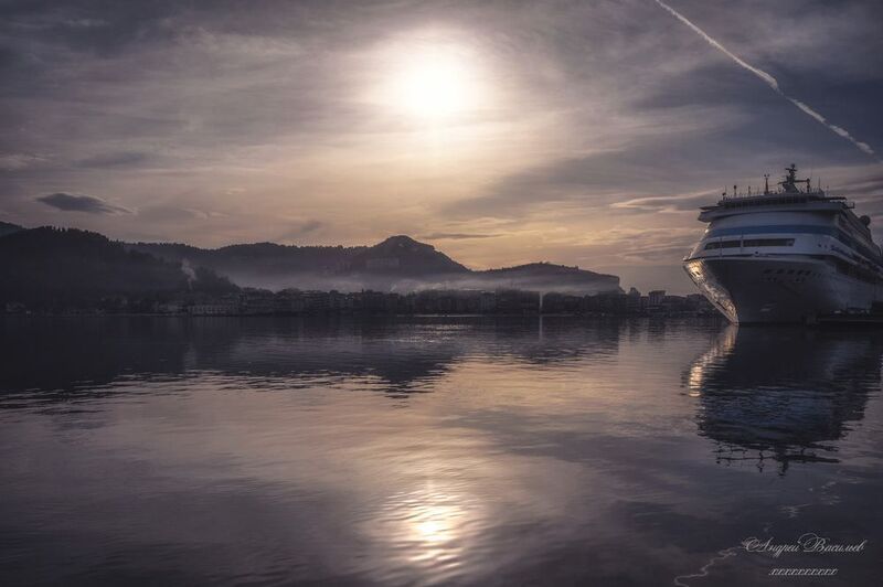 порт, портовый город, пейзаж, пристань, вечер в порту Вечер в портовом городеphoto preview