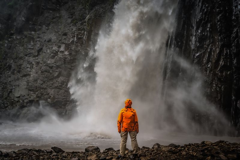 Россия, Кабардино-Балкария, Водопад Каракая-Су,  У водопадаphoto preview