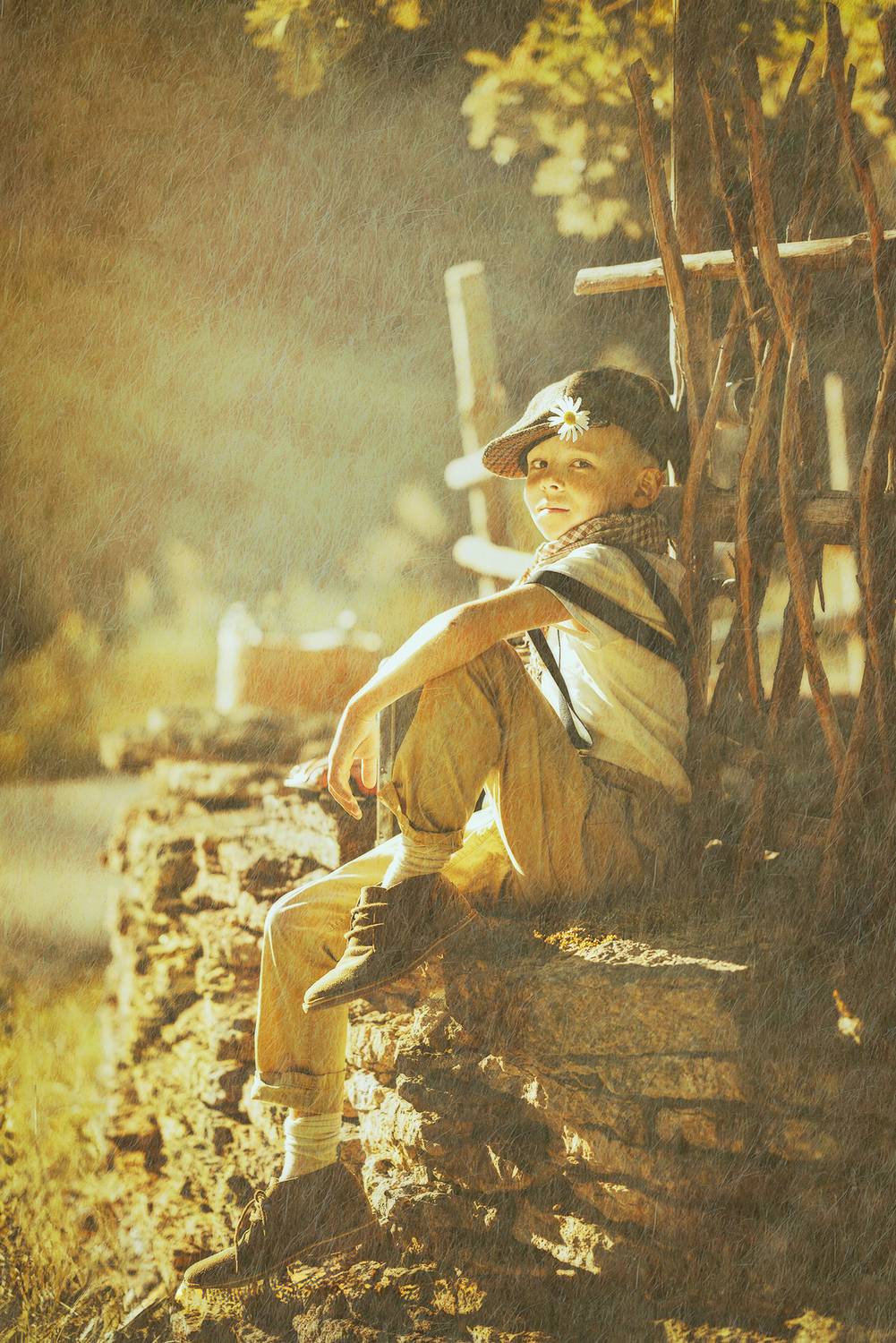 Миша. Автор: Людмила Костина лето детский портрет, Людмила Костина