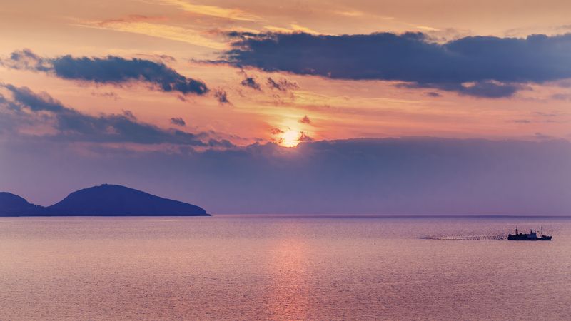 коктебель, коктебельский залив, крым На закате дняphoto preview