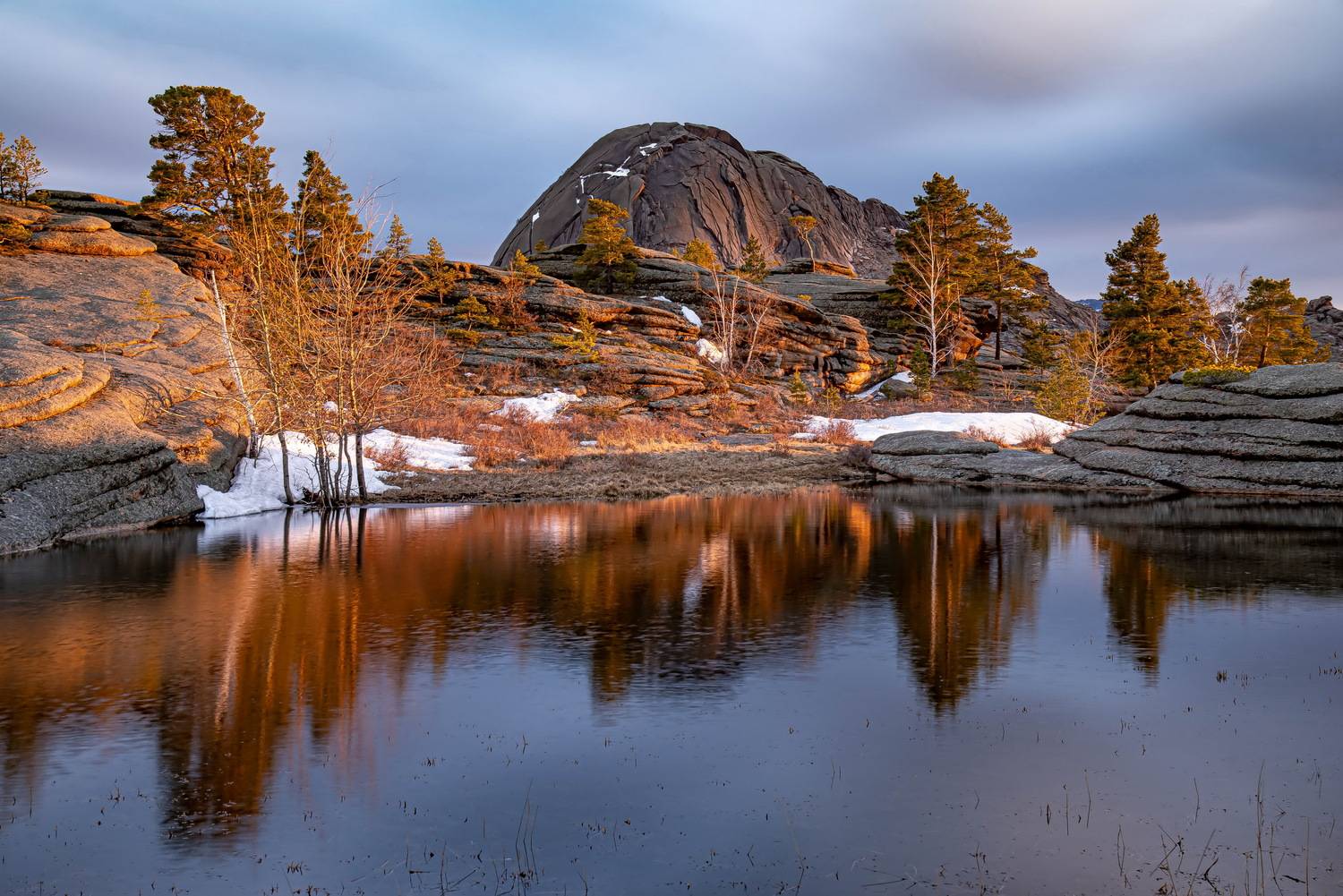 Весна в Баянауле. Автор: Евгений Дроботенко горы баянаул, Евгений Дроботенко