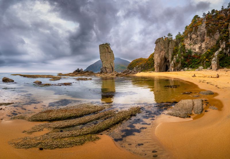 бухта танчингоуза, лазовский заповедник, приморье, японское море, рассвет Бухта Танчингоуза, Лазовский заповедник, Приморьеphoto preview