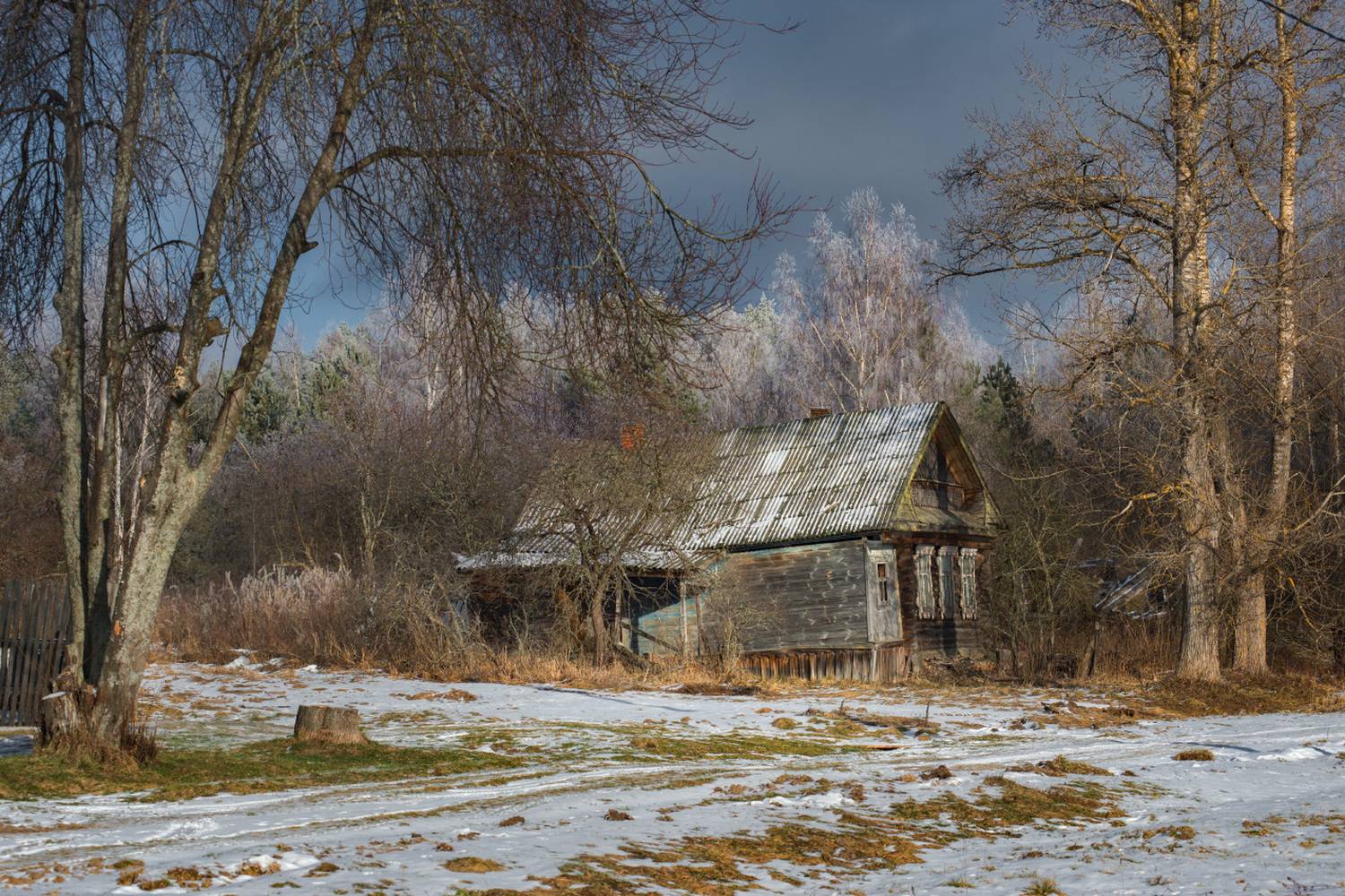 деревня беляиха дом старый заброшенный мороз, Алексеев Дмитрий