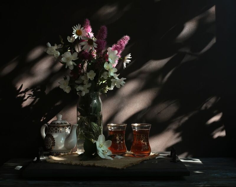 цветы, чай, натюрморт, напиток, аромат, вкусно, flowers, чаепитие, still life, drink, aroma, delicious, bouquet , flowers, цветы Утренний чай..photo preview