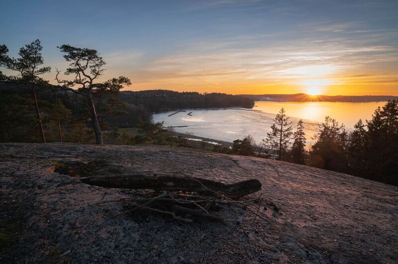 город, вечер, лед, весна, закат, озеро На закате дняphoto preview