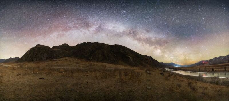млечный путь, горный алтай, катунь, ночь Звёздный водопадphoto preview