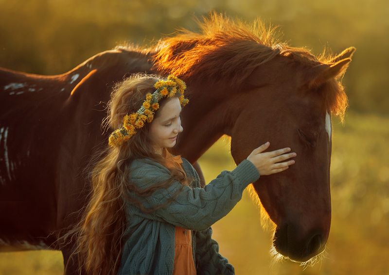 детский конный портрет, конная фотосессия photo preview