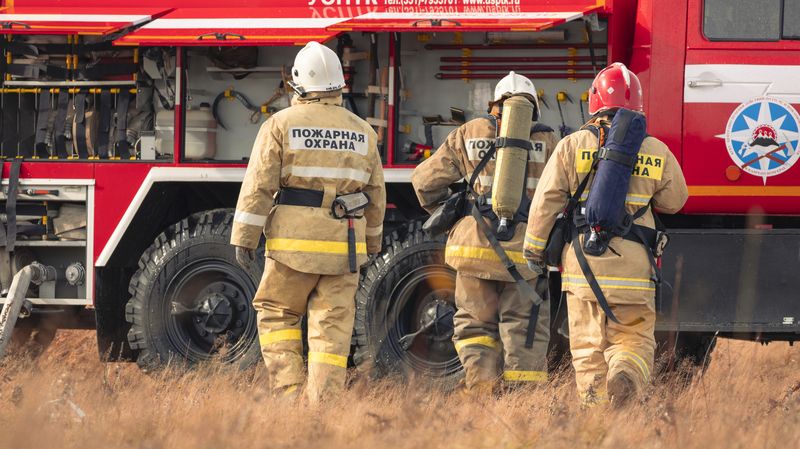 пожарные, пожар, профессия, сезон, берегите лес Сезон лесных пожаровphoto preview