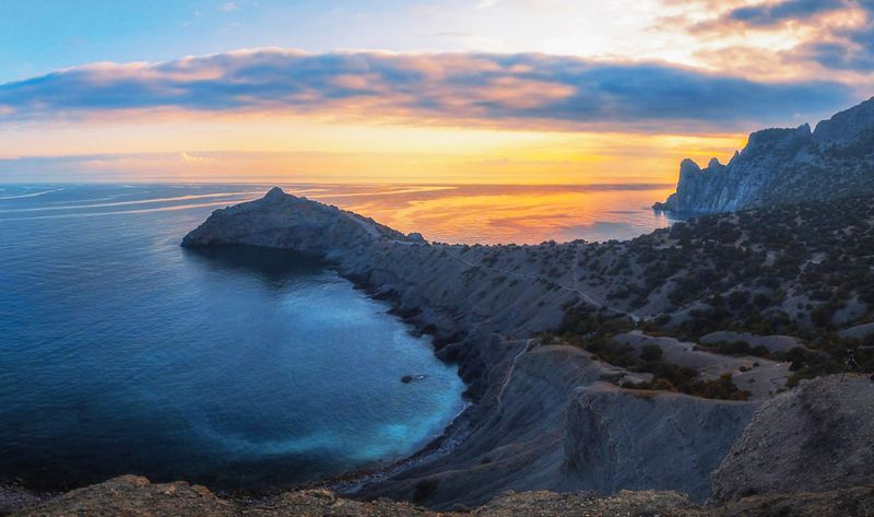 закат, море, крым, панорама Закат над моремphoto preview