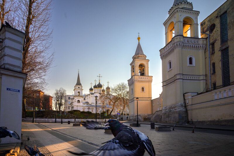 москва, голуби, утро Московское утро...photo preview