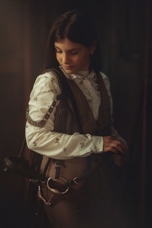 детский портрет, конный спорт, конная эстетика photo preview