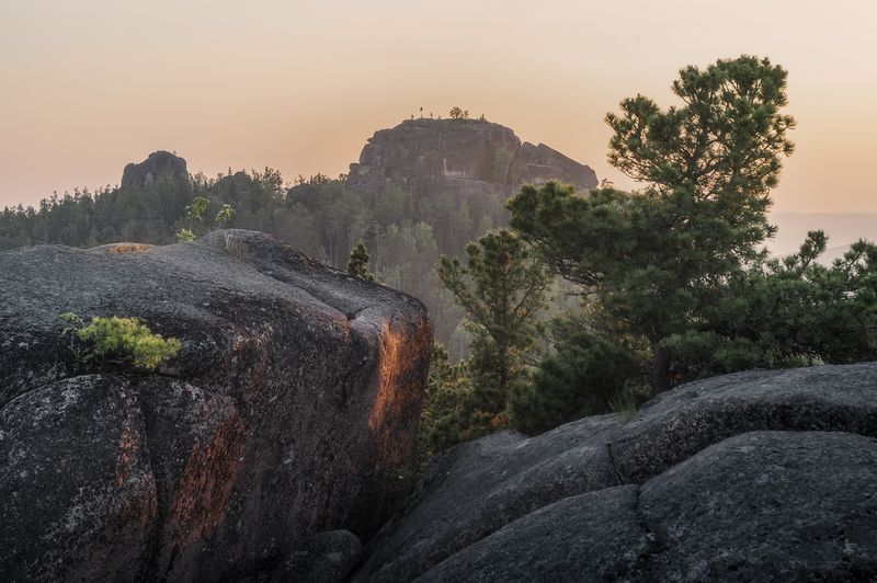 красноярские, столбы На Красноярских Столбах. Утреннее настроение фото превью