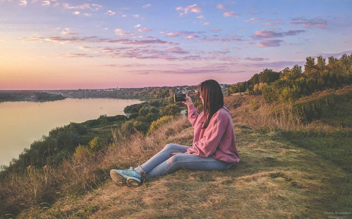 природа, пейзаж, девушка, girl, nature, landscape, Denis Romanov