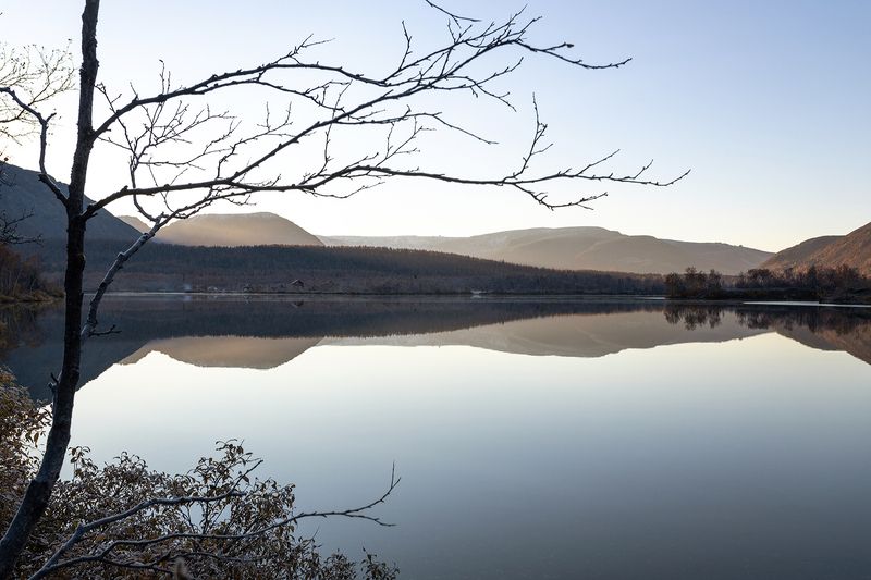 Хибины, Малый Вудьявр Утро на Малом Вудьявреphoto preview