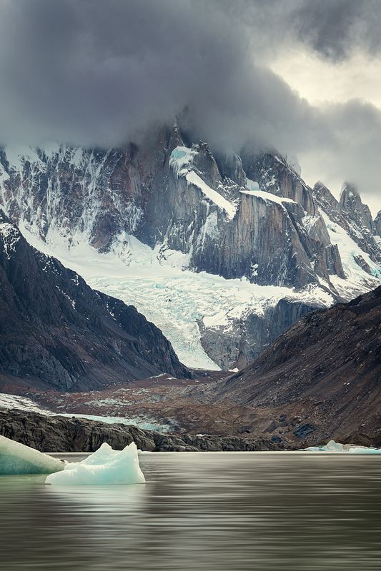 cerro torre, el chalten, chalten, серро-торре, patagonia, argentina, эль-чалтен, аргентина, патагония Скрытая от взора вершина Серро-Торре фото превью