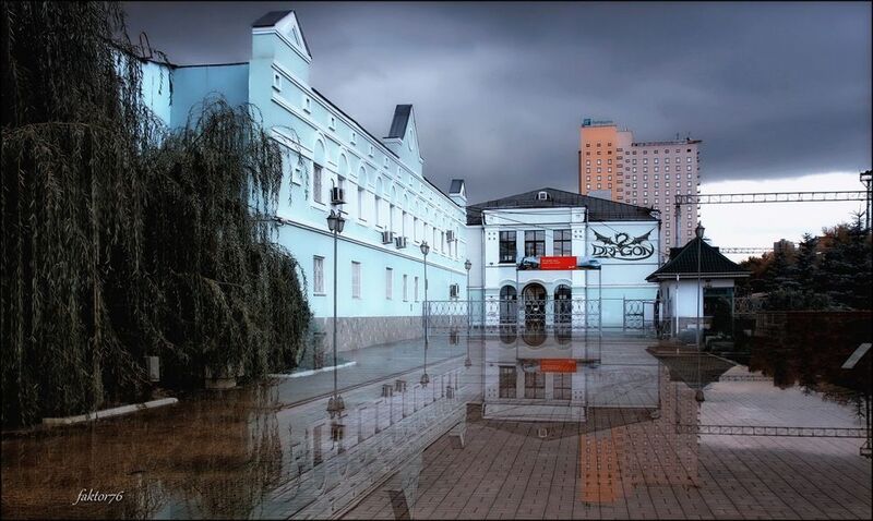 город, архитектура,  москва, рижский вокзал Рижский ж/д..photo preview