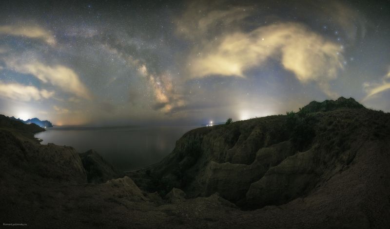 пейзаж, млечныйпуть, крым, роман любимский, звезды Летняя звездная ночьphoto preview