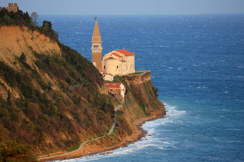 пиран, венеция, словения, ренессанс, архиектура, храм, slovenia, piran, adriatic sea Собор Святого Георгияphoto preview
