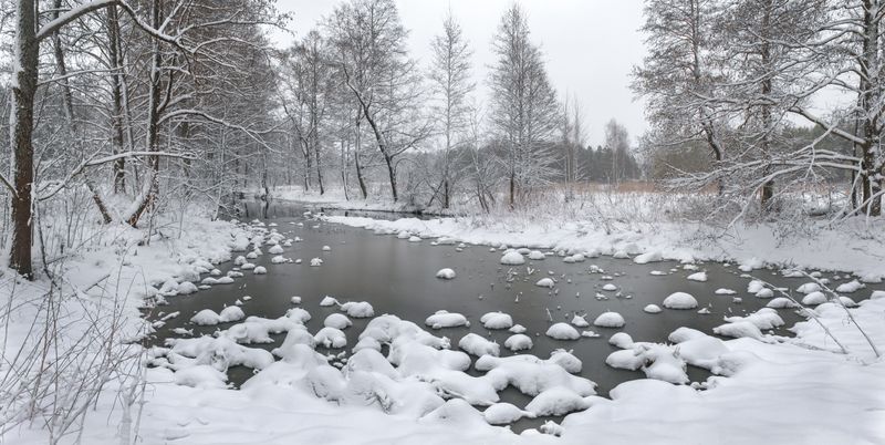апрель снег речка суворощь метель вязниковский После снегопада.р.Суворощьphoto preview