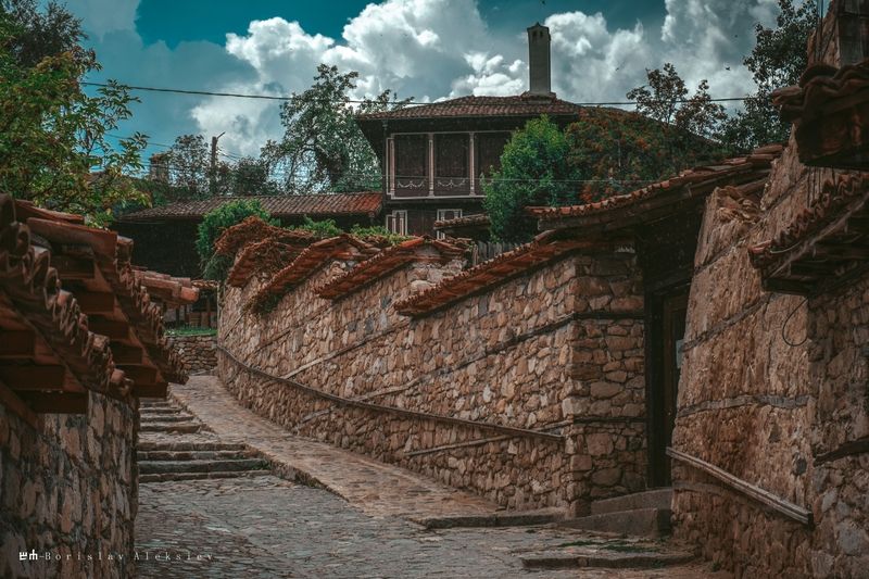 копривщица,koprivshtitsa,българия,bulgaria,travel,old,building,house,history,blue, Копривщица - Koprivshtitsaphoto preview