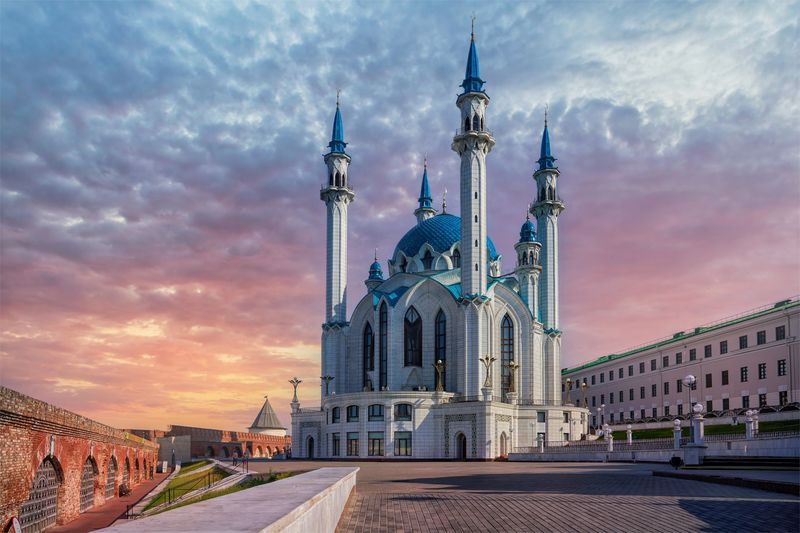 Казань, город, утро, мечеть Мечеть Кул Шарифphoto preview