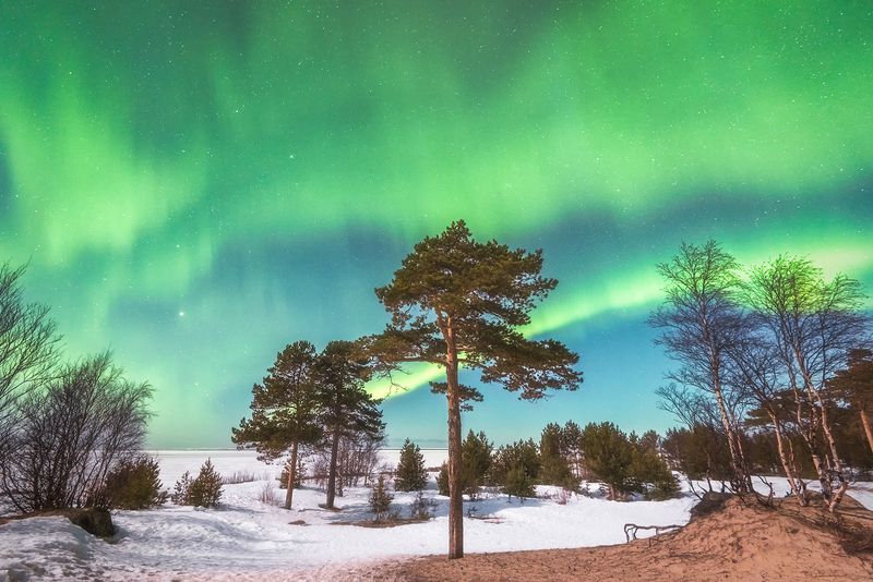 Ягры, аврора, апрель..photo preview