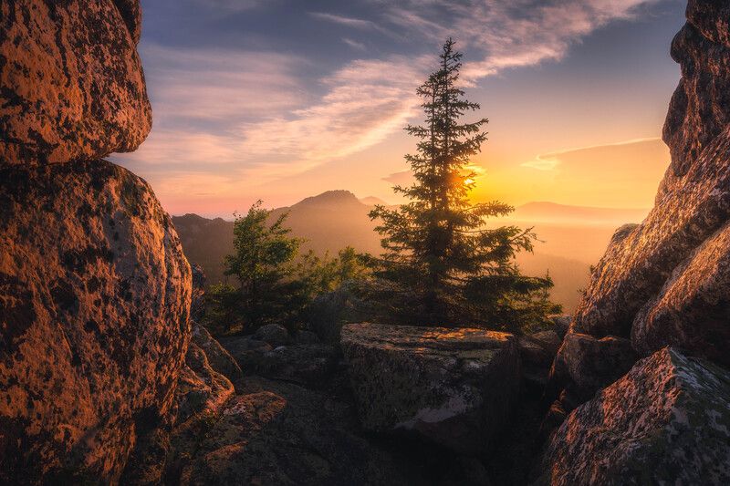 Рассвет на Двуглавой сопкеphoto preview