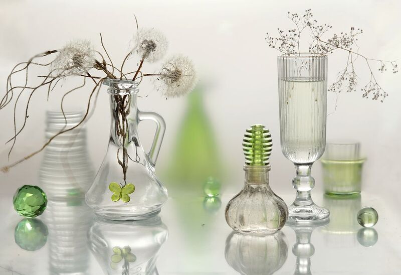 натюрморт, стекло, баночки, шарики Стекляшкиphoto preview