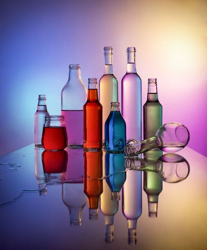 still life, glass, colorful, city, mirror,  Colorful cityphoto preview