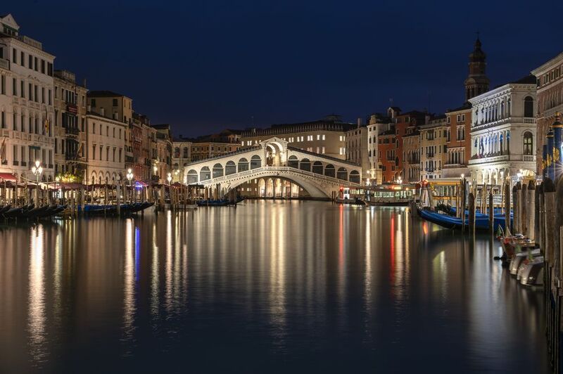 italy, venice, rialto, cityscape, night,  Venicephoto preview