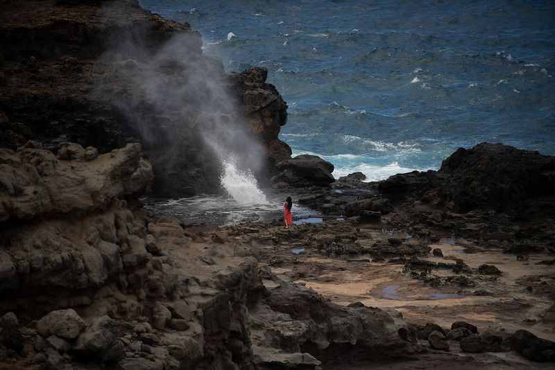 Nakalele Blowhole, maui,hawaii, Lone Spectatorphoto preview